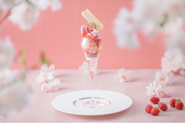 春香る、“桜”と“いちご”のコラボレーションパフェが新登場！「大人のご褒美パフェ～Strawberry & Cherry Blossom～」販売のメイン画像