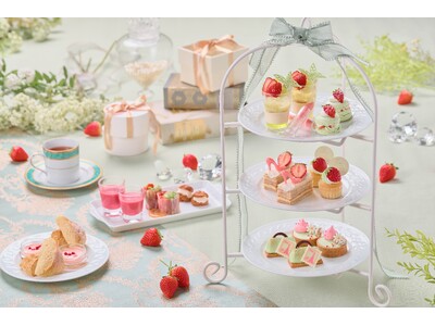 【横浜】旬のいちごとピスタチオグリーンの春色ハーモニー 「ストロベリー・アフタヌーンティー～Spring...