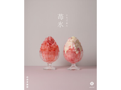 今年もウカキ氷始めました！人気の苺フレーバー