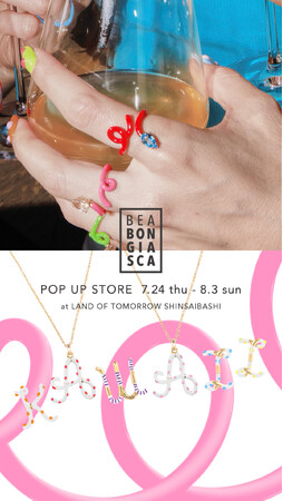 〈BEA BONGIASCA〉POP UP STORE をランド オブ トゥモロー 心斎橋パルコ店にて開催。カラフルでアートなイタリアンジュエリーを、あなただけのカスタムで。