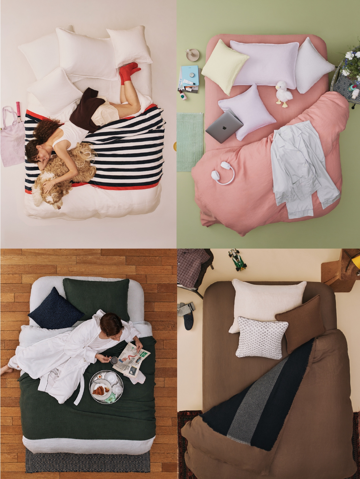 TOMORROWLAND HOMEより、多彩なベッドスタイリングを提案するコンテンツ「Our Bedding Stories」が公開。