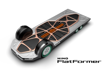ストラタシスの3Dプリンタ、日野自動車の東京モーターショー展示モビリティコンセプトに搭載の「エアレスタイヤ」モデルの製作に採用