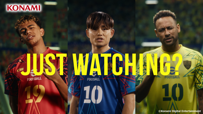 『eFootball(TM)』新CM公開！久保選手、メッシ選手出演！4年に1度の決戦を前に、CMでは早くも美技披露で１ゴール獲得！ネイマール選手、ヤマル選手、本田選手の日本代表への超貴重コメントも