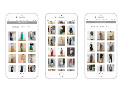 エストネーション公式サイト インスタグラムのスタッフ投稿を活用したコンテンツをリリース
