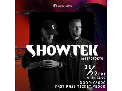 Hardstyleの大型フェスDefqon.1や、Ultra Music Festival Miamiにも出演のDJデュオ「SHOWTEK」の来日公演が、新宿ZEROTOKYOにて開催決定！