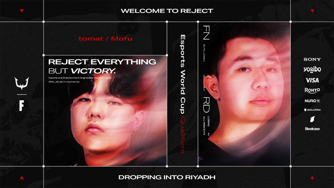 eスポーツチーム「REJECT」Fortnite部門にEsports World Cup 2026出場予定のtomat選手、Mofu選手の2名が加入