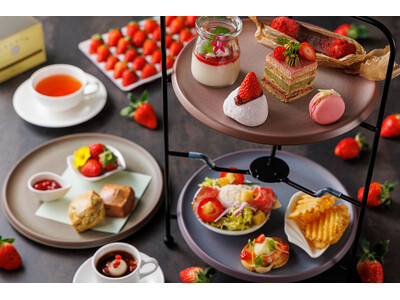 いちごの季節到来！甘さと酸味のバランスが良い大阪産「紅ほっぺ」が味わえる「ストロベリーアフタヌーンティー」を販売