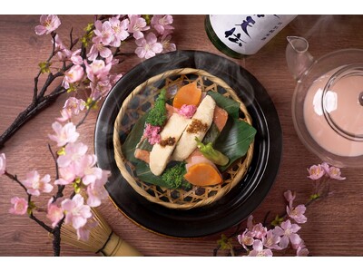 「第22回東急ホテルズ料理コンテスト」グランプリ受賞作品「みやぎサーモンの春煙仕立て 桜の和風えすぷーま...