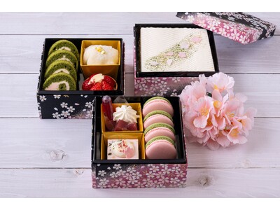 桜を愛でながら楽しみたい和洋スイーツの重箱「SWEETS BOX ～Sakura～」
