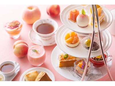 横浜ベイホテル東急、夏限定「桃 アフタヌーンティー」開催