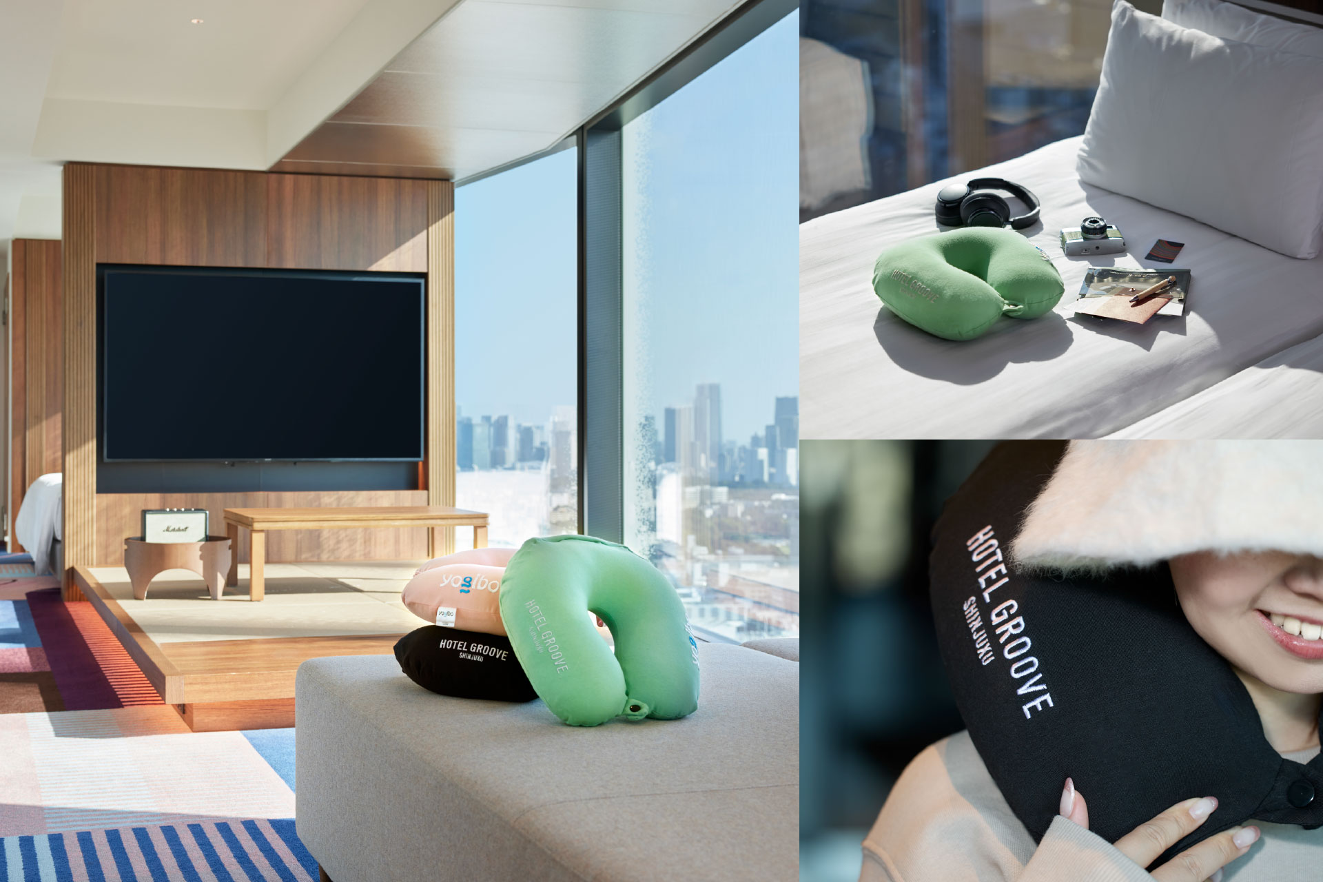 HOTEL GROOVE SHINJUKU×Yogiboコラボレーションルームが期間限定で登場！ ～冬のくつろぎをアップデートする“魔法のソファ”体験～