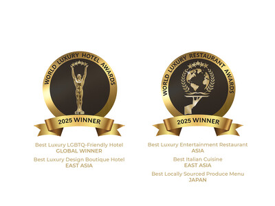 HOTEL GROOVE SHINJUKU, A PARK ROYAL Hotel、World Luxury Awards 2025において、ホテル・レストランの各部門で初受賞