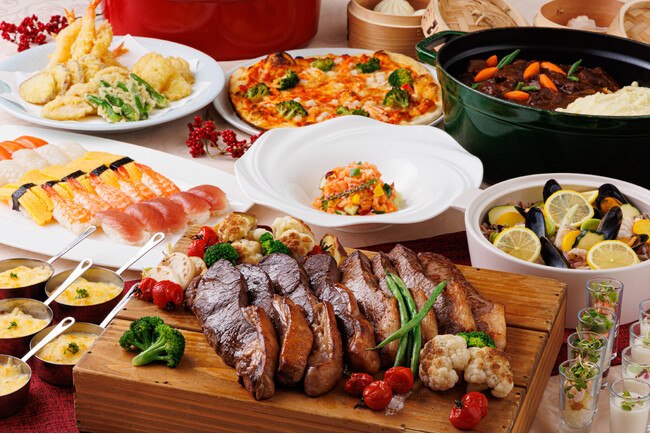 新春を祝う豪華パフォーマンス＆特別メニュー「ニューイヤーブッフェ」開催！1/1限定イベント！「マグロ解体ショー」登場