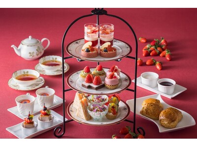 冬の贅沢体験！吉祥寺エクセルホテル東急で「苺のアフタヌーンティー」開催。吉祥寺の紅茶専門店「ティーマーケット ジークレフ」の紅茶と楽しむ、ここでしか味わえない苺スイーツとのマリアージュ。