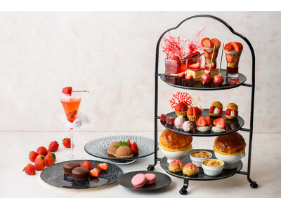 【富山エクセルホテル東急】冬の富山で、心躍るご褒美時間を。苺とショコラの甘い香りに包まれる「ストロベリーアフタヌーンティー」期間限定で開催！