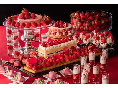 【横浜ベイホテル東急】みなとみらいの夜景と共に愉しむ、毎年大人気のスイーツブッフェ『いちごジャーニー』