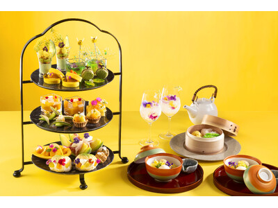 富山のホテルで南砺市産エディブルフラワーが彩る贅沢な時間を。“マンゴーとメロン”を主役にしたアフタヌーンティーが4月より登場！