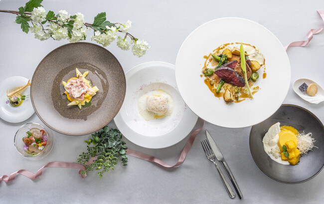 【二子玉川エクセルホテル東急】地上130メートルから春を思わせる食材と淡い色合いが彩るコース「Jardin de Printemps ジャルダン ドゥ プランタン」を4月より販売