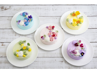 ”お母さまの好きな色で感謝を伝える” 渋谷の空で楽しむ新しい母の日のご提案　選べる5色ケーキで祝う母の日フレンチ 「母の日コース ～Merci Maman 推しカラーケーキセレクション～」