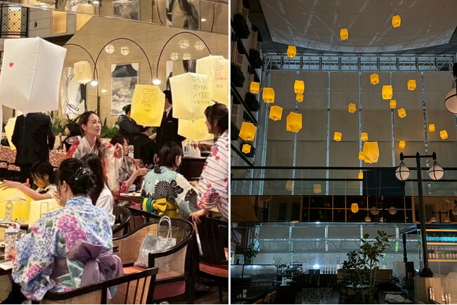 高さ15mの屋内空間でスカイランタンが舞う「七夕ランタンナイト」、今年も吉祥寺エクセルホテル東急で開催
