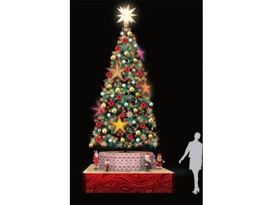 ホテルオークラ福岡】温もりのある空間を創造するクリスマスツリーが