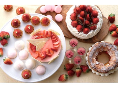 【ホテルオークラ福岡】いちごのデザート達が春の訪れを告げる、春限定商品が3月に登場！