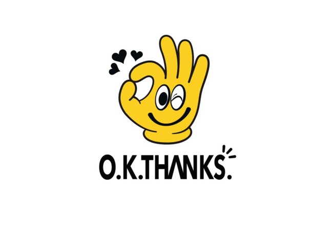 【O.K.THANKS.】現代美術家・原伸一氏が新ロゴを制作──CD売上累計枚数、約1億枚を手がけたアーティストとコラボ