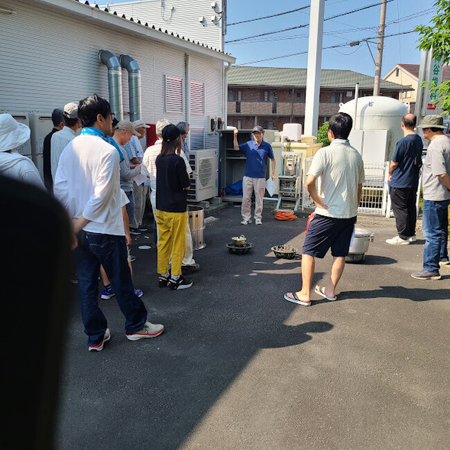 株式会社ジーアイビー コインランドリーを活用した防災訓練を実施