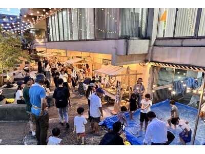 都会の真ん中でアユをつかめ！産地直送、美味しい体験型ファーマーズマーケットが今年も西田ビルで開催！大阪中津の夏の風物詩へ