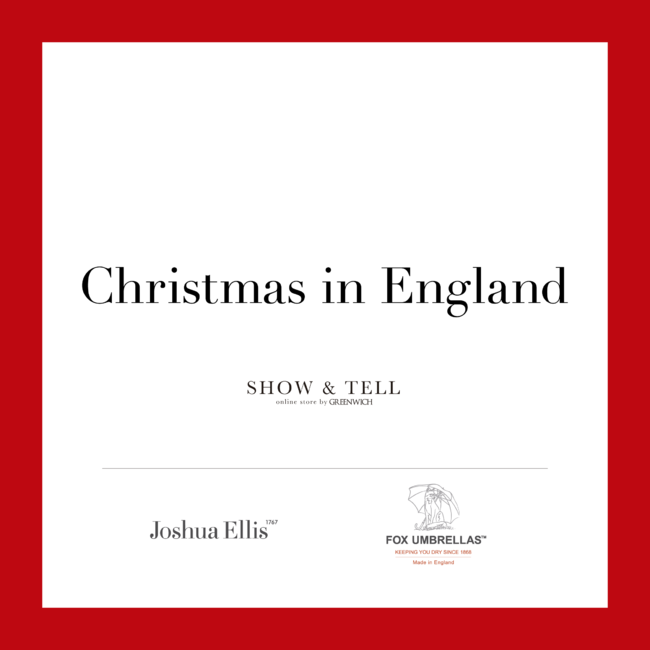 英国老舗ブランドがJoshua EllisやFox Umbrellasがそろう期間限定SHOP「Christmas in England」が12/10(土)-1月9日（月）よりオープン