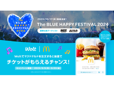 おもてなしデリバリーWolt、マクドナルドのチャリティ活動「青いマックの日」に公式デリバリーパートナーと...
