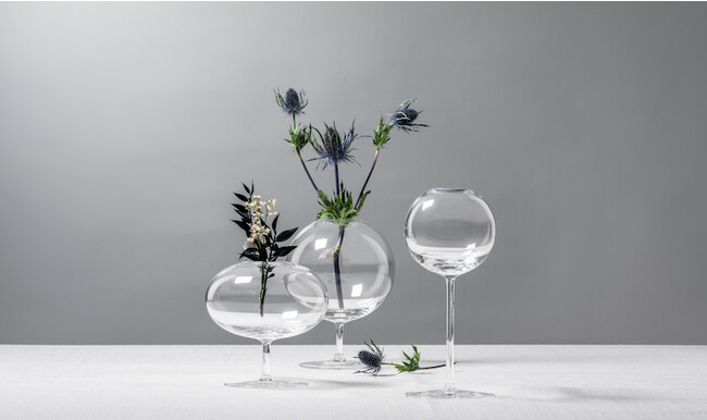 【ツヴィーゼル グラス】ドイツのジュエリーデザイナーSaskia DiezとZWIESEL GLASのコラボレーションによる花器コレクション「Fleur」（フルール）を限定発売。