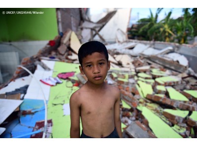 インドネシア スラウェシ島・ロンボク島：ユニセフ緊急支援、2,660万米ドルの資金要請【プレスリリース】