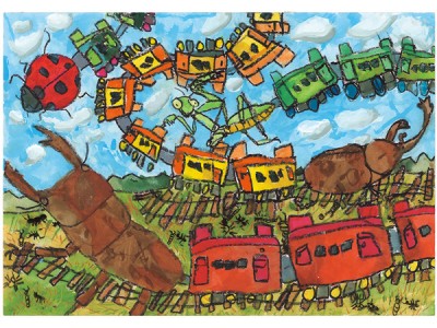 「ぼくとわたしの阪神電車」絵画コンクール結果発表！～大賞に輝いたのは小学2年生の箕輪 条一(みのわ じょういち)さん～