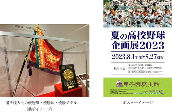 甲子園歴史館 企画展開催のお知らせ「夏の高校野球企画展2023」を開催：マピオンニュース