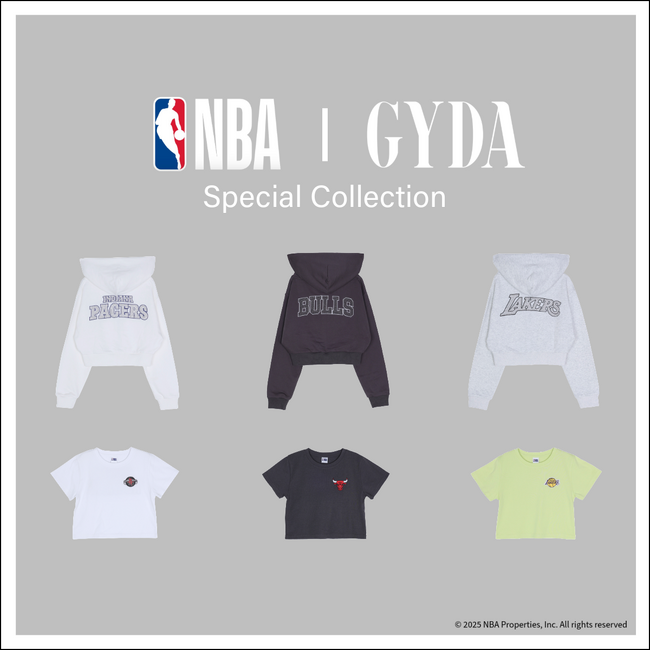 「GYDA（ジェイダ）」プロバスケットボールリーグ「NBA（エヌビーエー）」との別注アイテムを4月25日(金)に予約販売開始