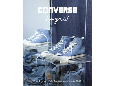 「Ungrid(アングリッド)」15周年を記念して「CONVERSE(コンバース)」とスペシャルコラボレーションが1月23日(金)より先行予約開始