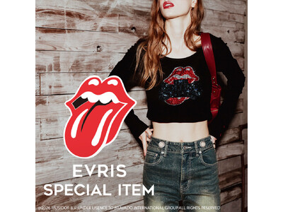 「EVRIS(エブリス)」「The Rolling Stones(ザ・ローリング・ストーンズ)」 の別注アイテム全5型を10月9日(金)より発売開始