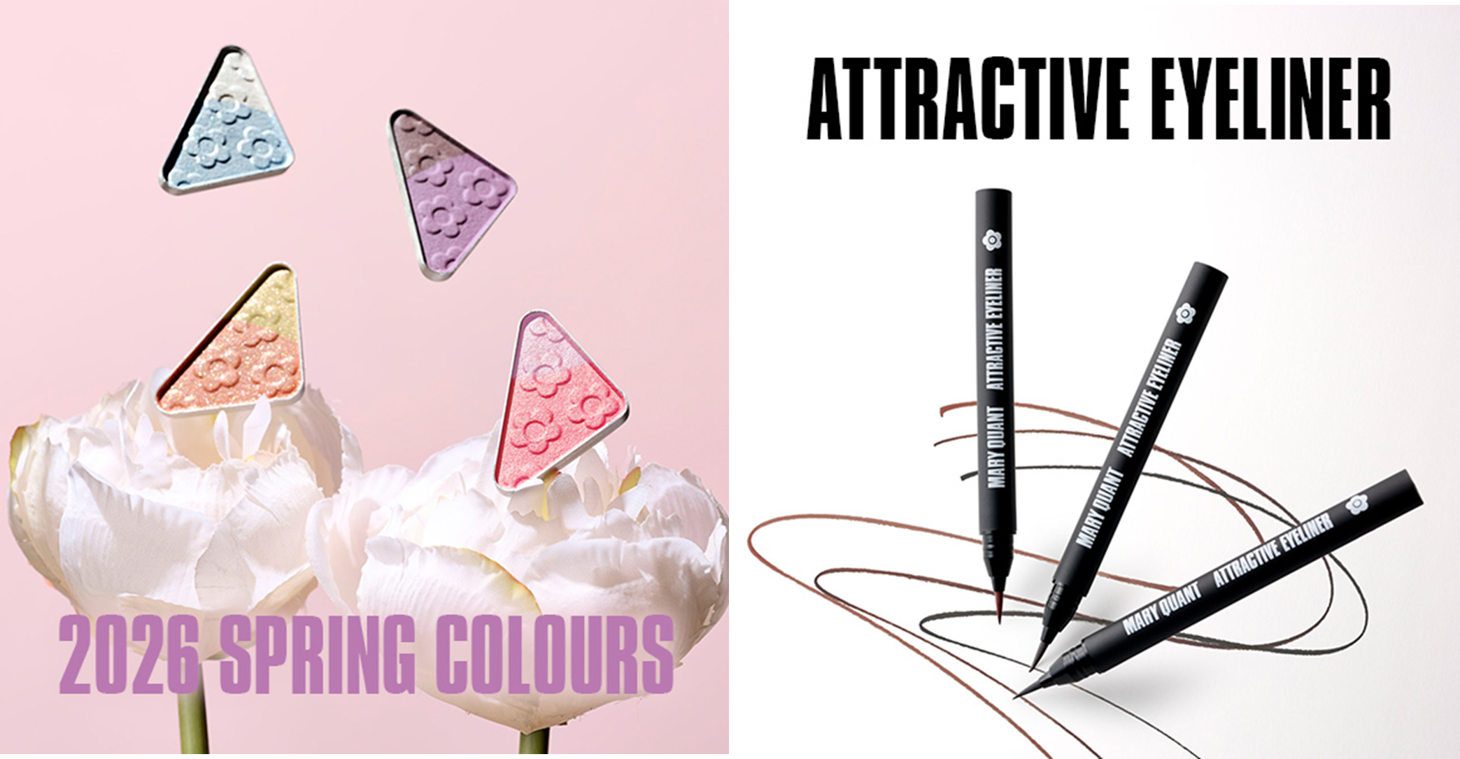 春の訪れを感じさせるアイオープナーの春新色がデュオタイプで発売！さらに、なめらかで繊細なラインが描けるリキッドアイライナーも登場！