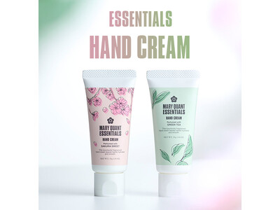 感謝や応援の気持ちを伝えるシーズンに 『MARY QUANT ESSENTIALS』から、春の訪れを感じさせる2種類の香りのハンドクリームが登場！