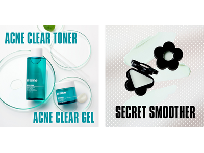 繰り返すニキビも肌あれも予防するアクネケア※、「アクネ クリア」が新登場！さらに毛穴レスな肌に仕上げるメイクアップベース、「シークレット スムーザー」も限定復刻