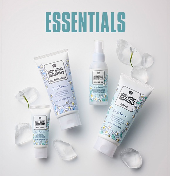 『MARY QUANT ESSENTIALS』から、 ひんやりとした使い心地のボディ＆ヘアケアアイテムが限定発売！