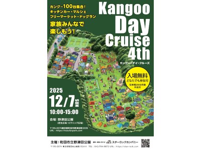 【東京都町田市】野津田公園「Kangoo Day Cruise（カングー・デイ・クルーズ）」を開催します