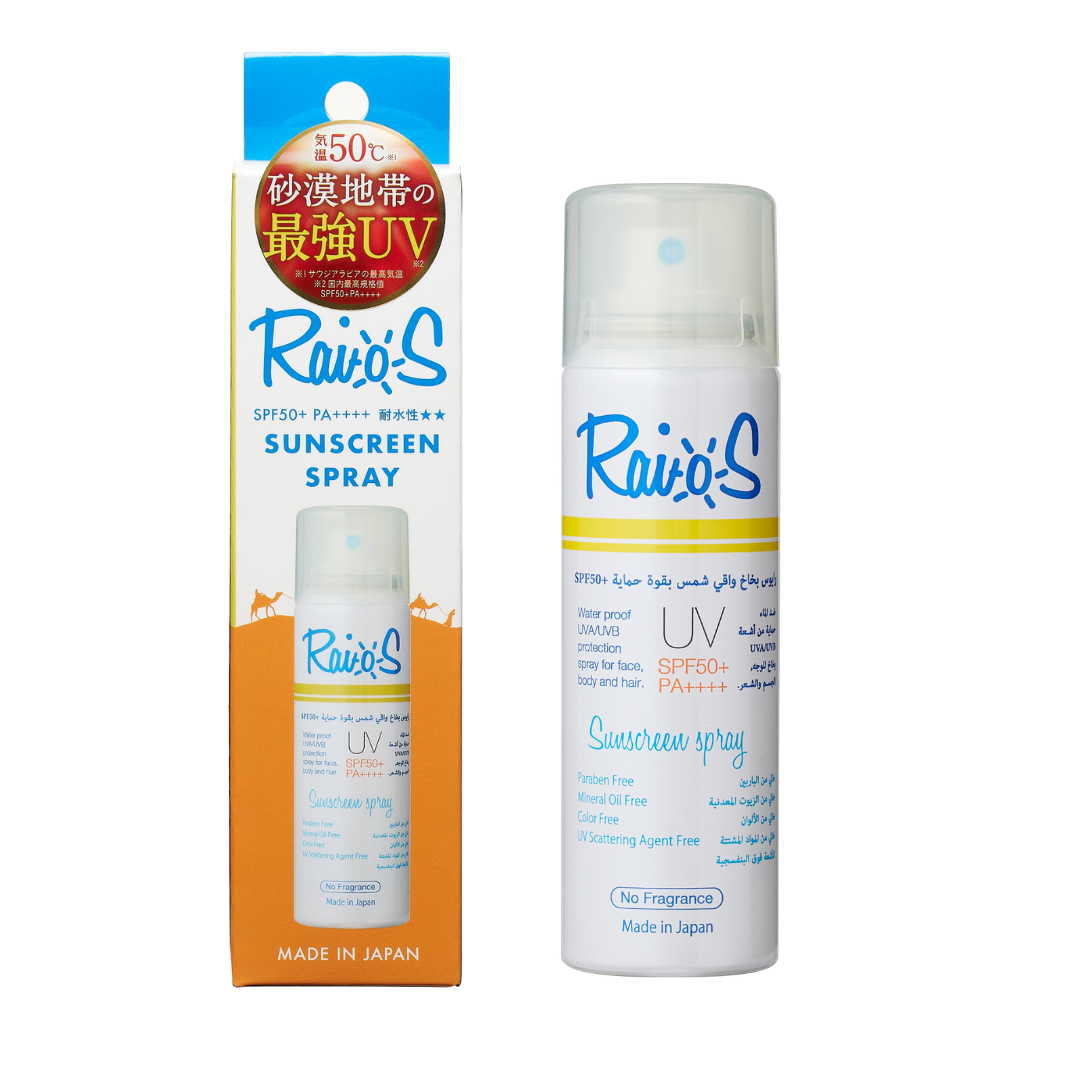 気温50℃（※１）超えの砂漠地域発。最強（※２）UVスプレー日本上陸。紫外線を見逃さない！UVチェックキャップ付き「RaioS サンスクリーンスプレー」2025年2月27日（木）より新発売