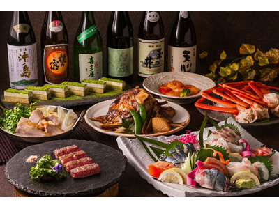 ベニズワイガニを味わう夕食ビュッフェと、福岡5蔵6銘柄の地酒と料理やスイーツのペアリングを楽しむ秋限定の...