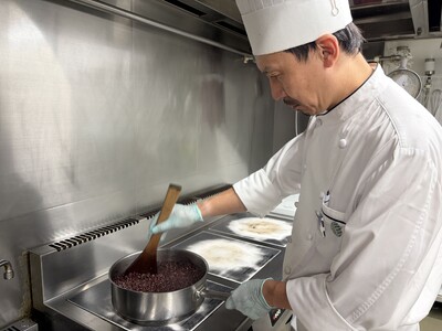 オホーツク産小豆の手作りあんこをホテル朝食で今年も提供します
