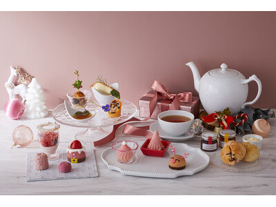 【スイスホテル南海大阪】クリスマスをピンクで華やかに彩る「Festive Pink Afternoon Tea」2024年12月1日（日）～25日（水）開催