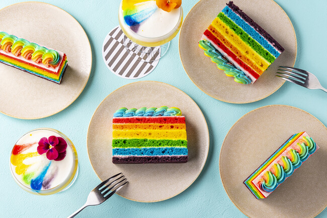 【プルマン東京田町】プライド月間を祝した「レインボーケーキ＆カクテル」が限定登場！虹色に輝く、あなたらしさを祝おう。