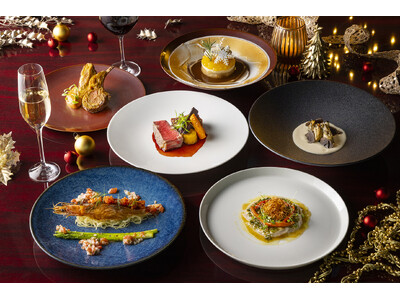 【プルマン東京田町】車海老・ストリップロイン・ラム・トリュフなど選び抜かれた食材で紡ぐ「クリスマスディナーコース」海と大地の恵み、メイン級の食材を贅沢に使用した6品コースが登場