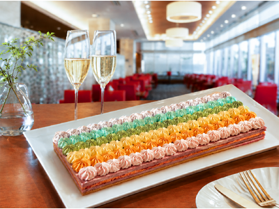 【メルキュール札幌】6月はプライド月間を祝福し、ランチビュッフェに「6色のレインボーケーキ」が登場。多様...